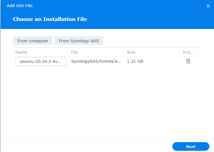 Creating an Ubuntu Server VM on Synology NAS