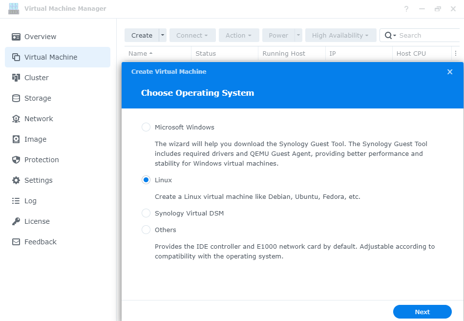 Creating an Ubuntu Server VM on Synology NAS