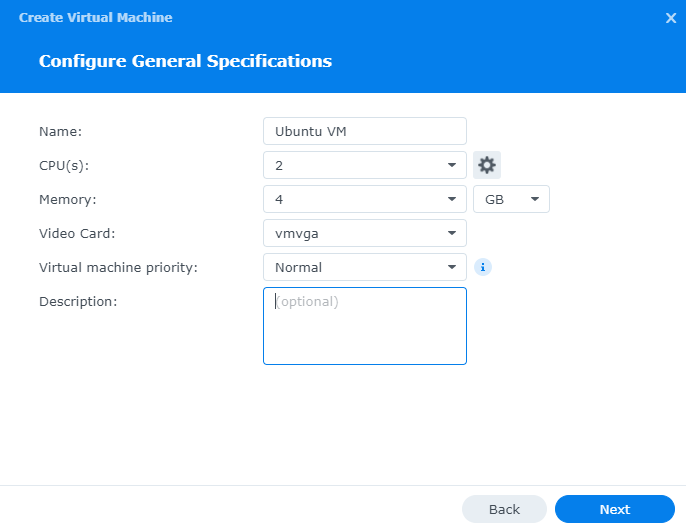 Creating an Ubuntu Server VM on Synology NAS